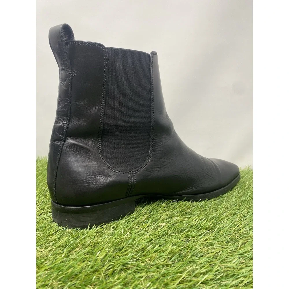 Wolf & Shepherd Boot Black Leather Chelsea Blitz Shoes Preppy Mens Size 11